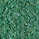 Miyuki quarter tila 5x1.2mm Perlen - Matted transparent green ab QTL-146FR